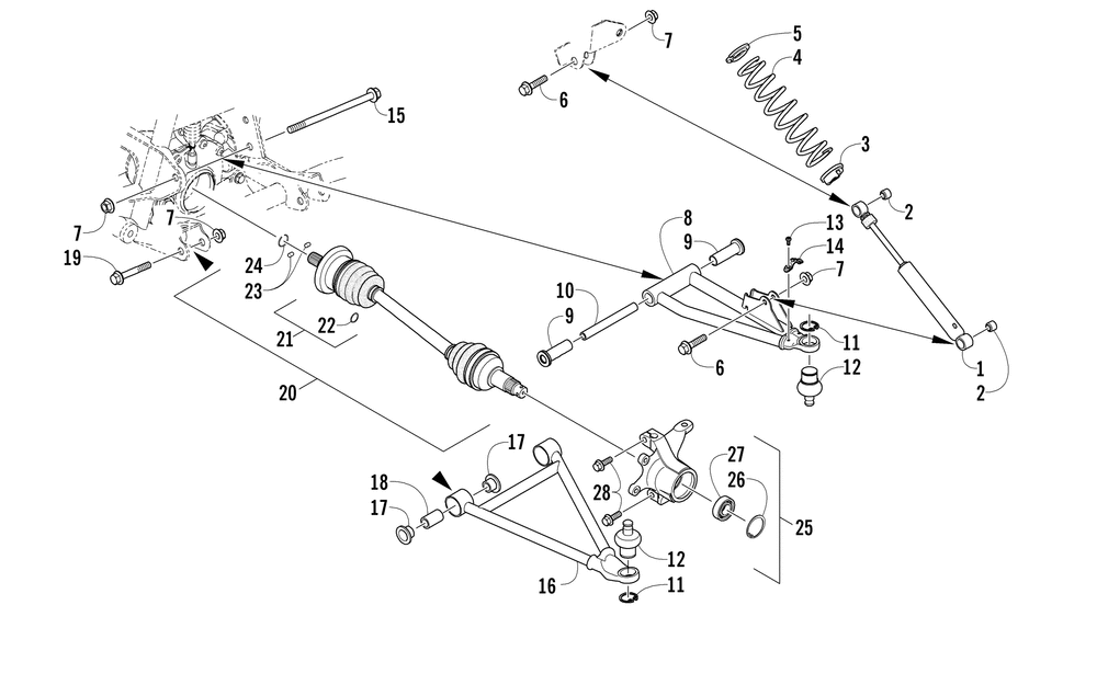 Front suspension assembly