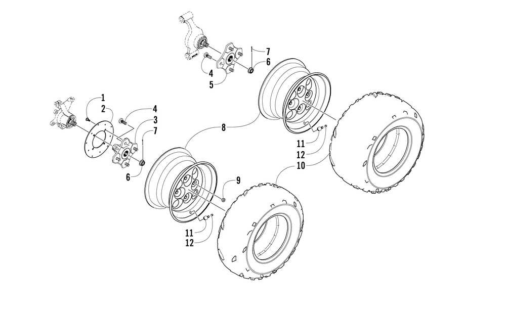 Wheel and tire assembly