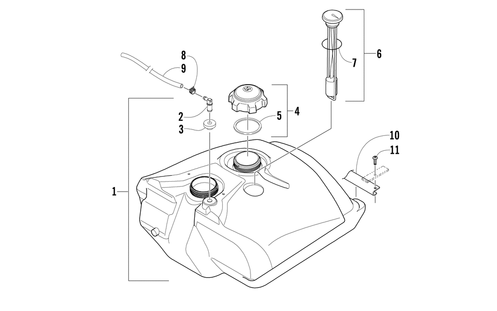 Gas tank assembly