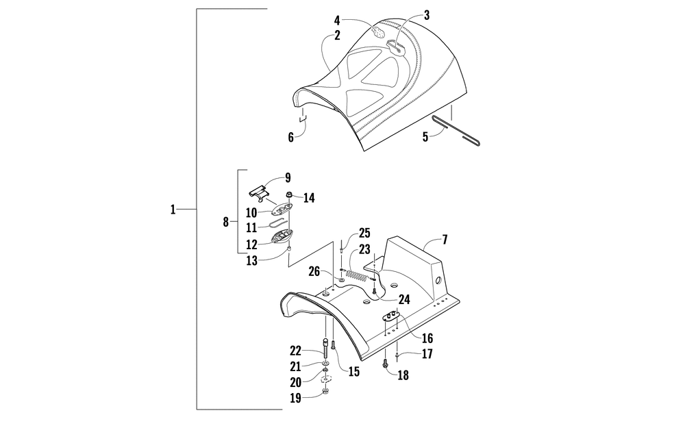 Front seat assembly