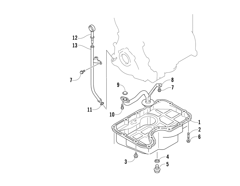 Oil pan assembly