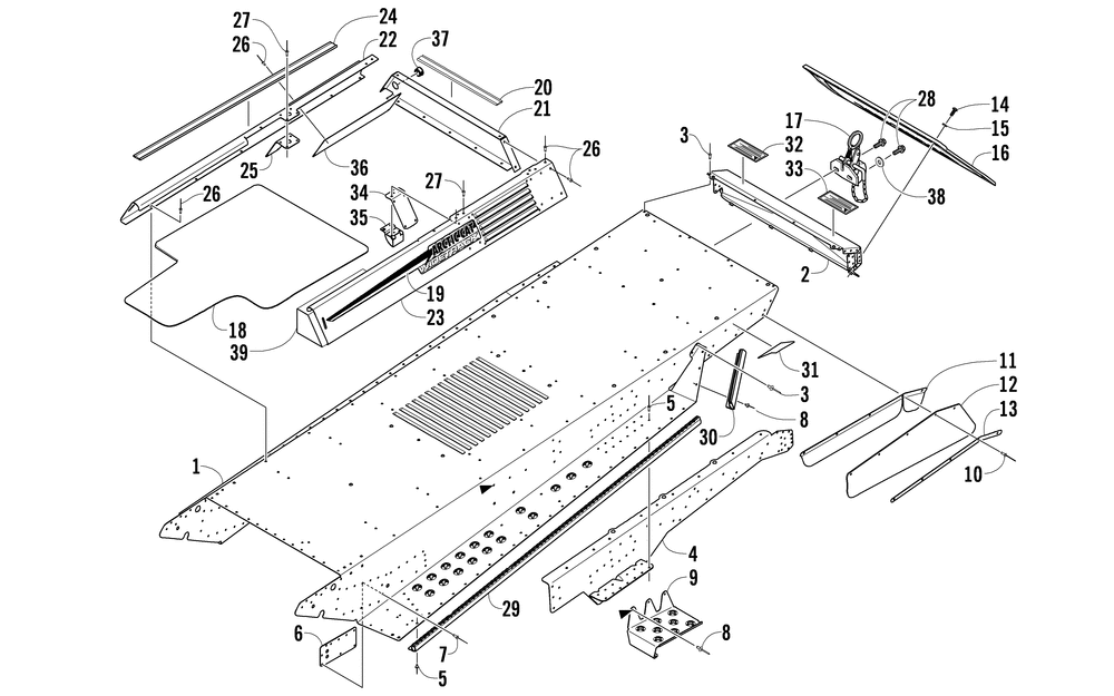 Tunnel and rear bumper assembly