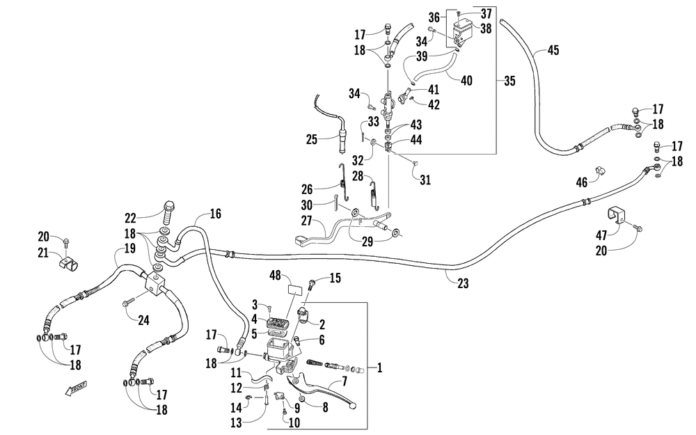 Hydraulic brake assembly