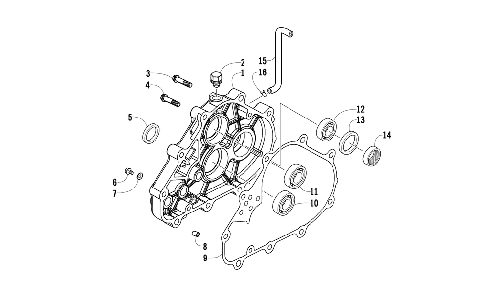 Transmission case assembly