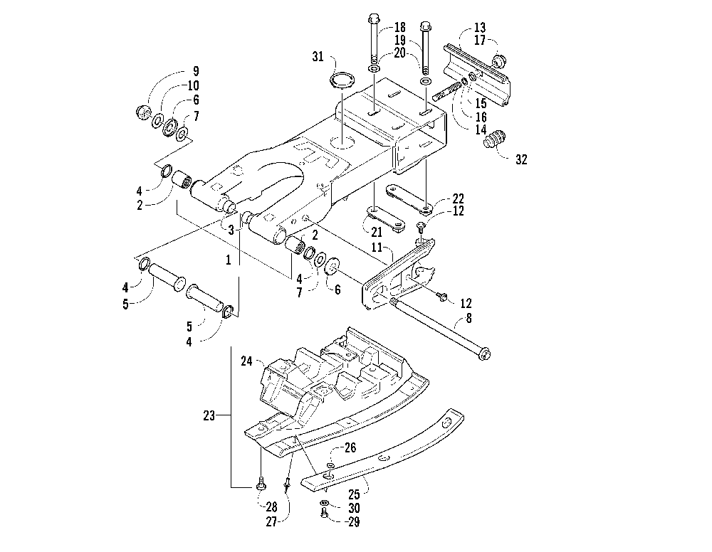 Swing arm assembly