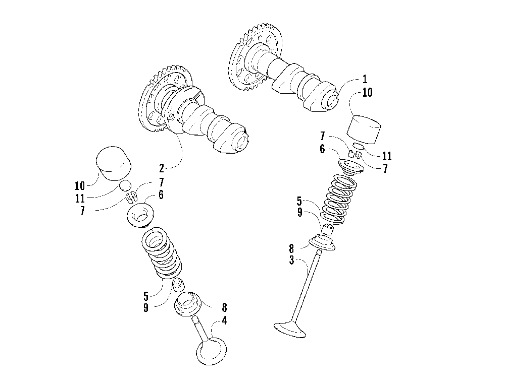 Camshaft_valve assembly