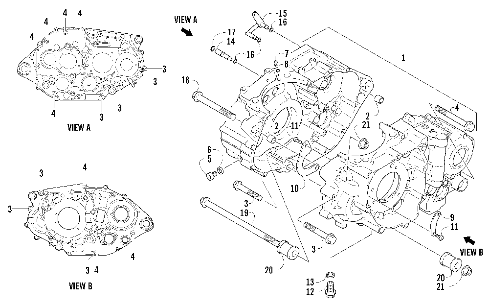 Crankcase assembly