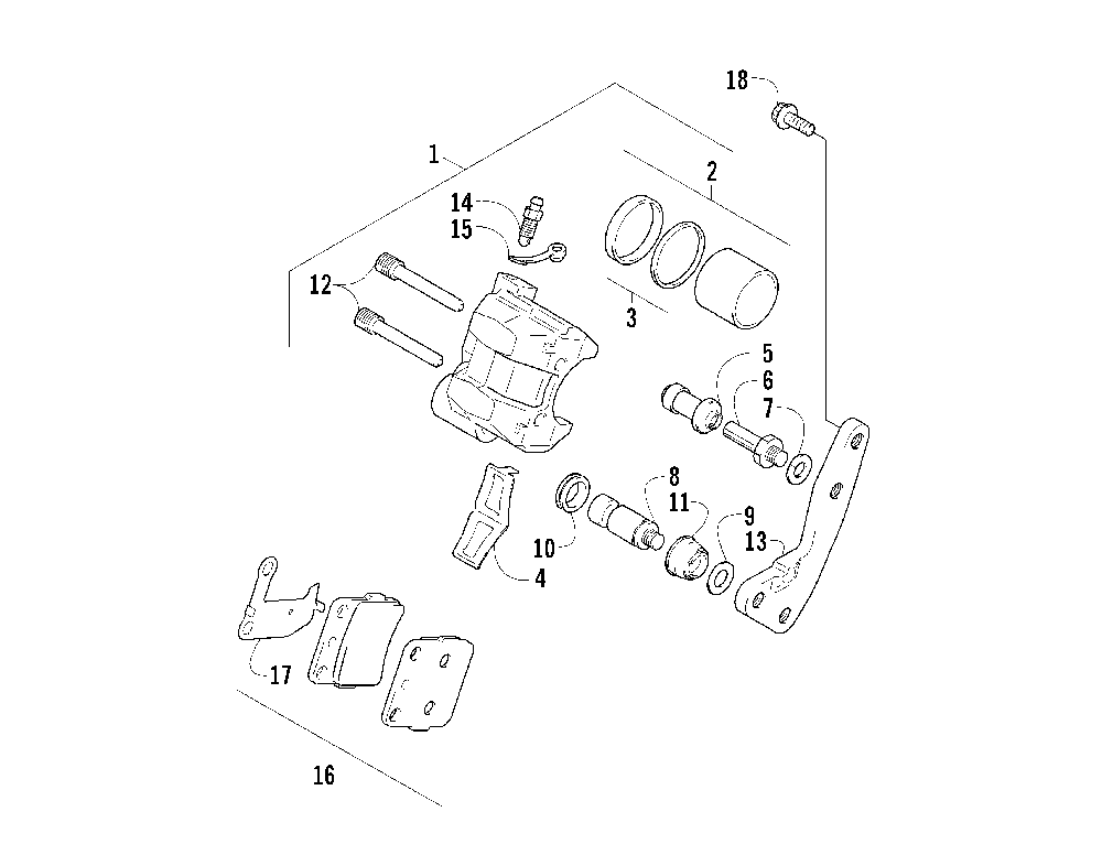 Front brake assembly