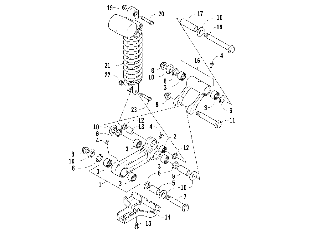 Rear suspension assembly