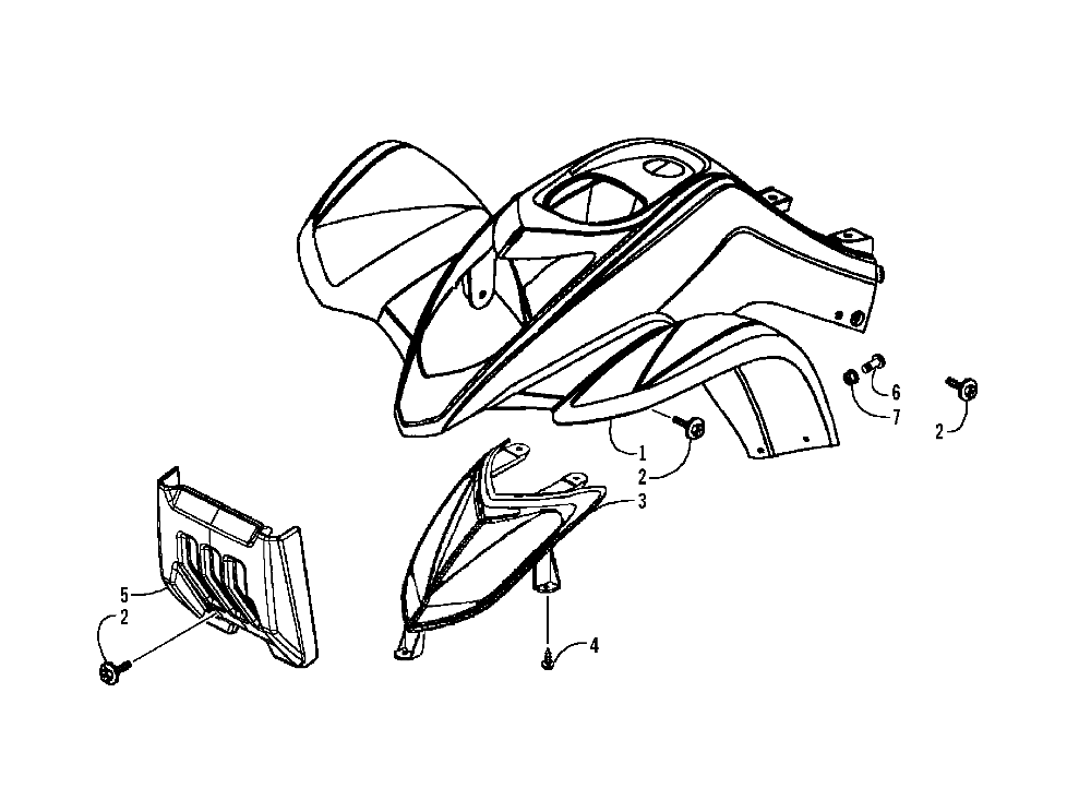 Front body panel assembly