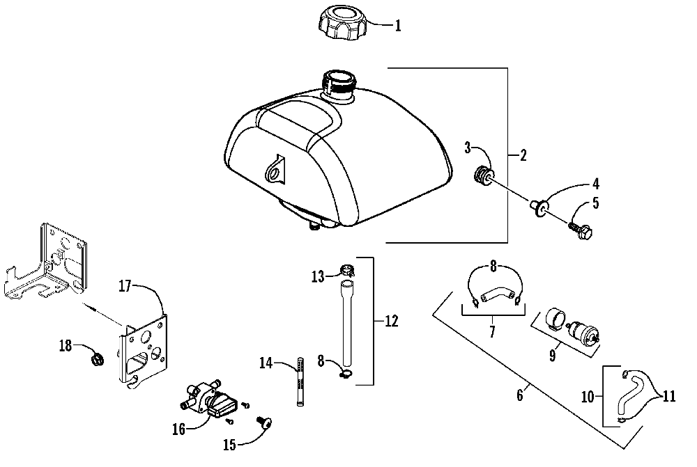 Gas tank assembly