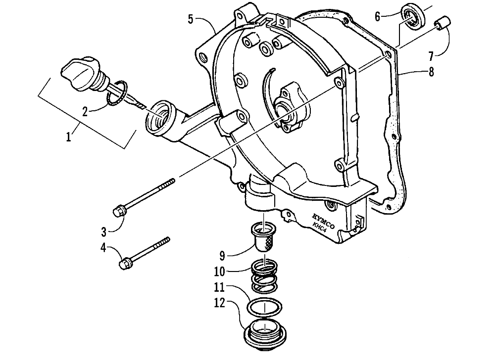 Crankcase cover assembly