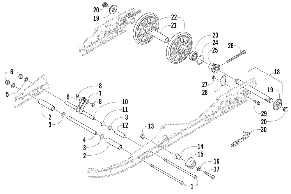 Starter motor and oil pump assembly