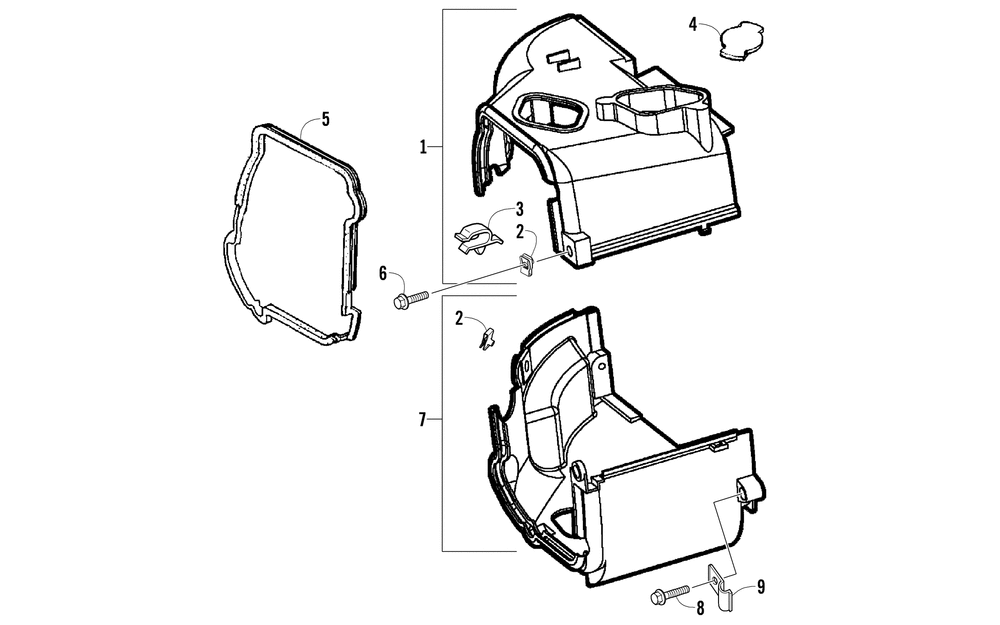 Engine shroud assembly