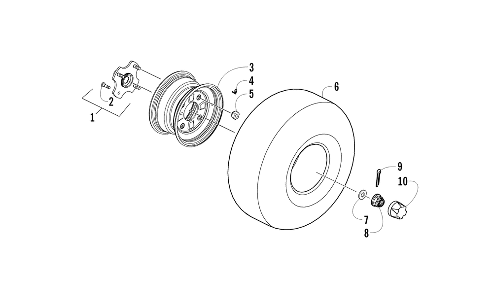 Rear wheel assembly