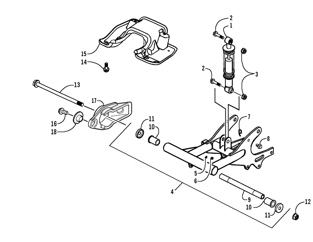 Rear suspension assembly