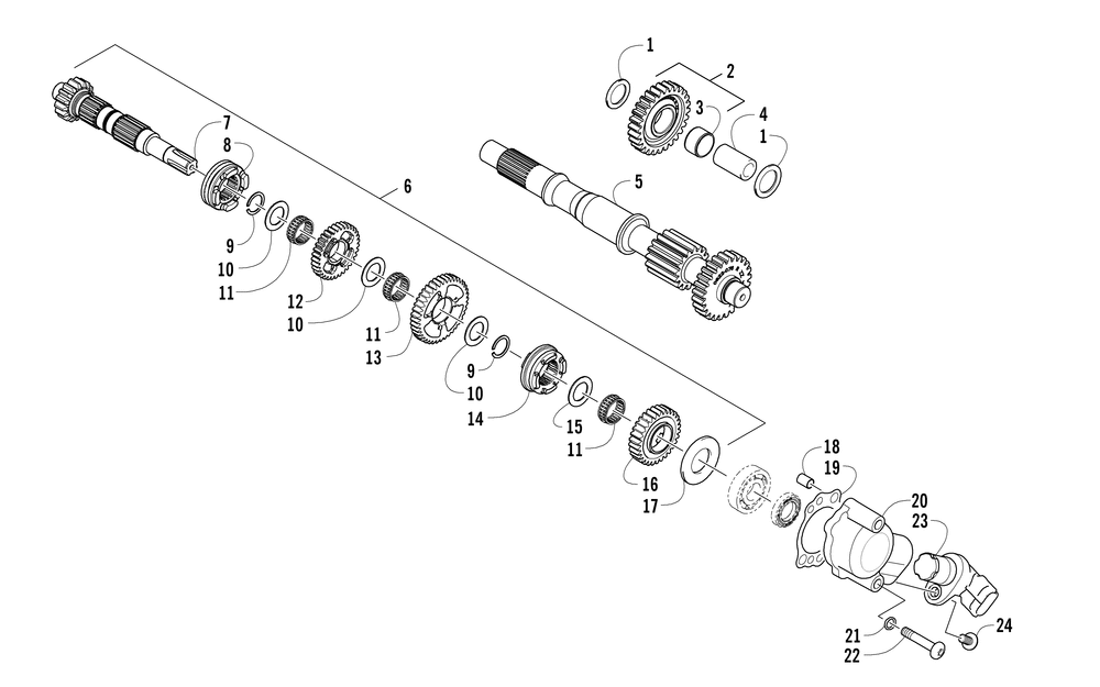 Secondary transmission assembly