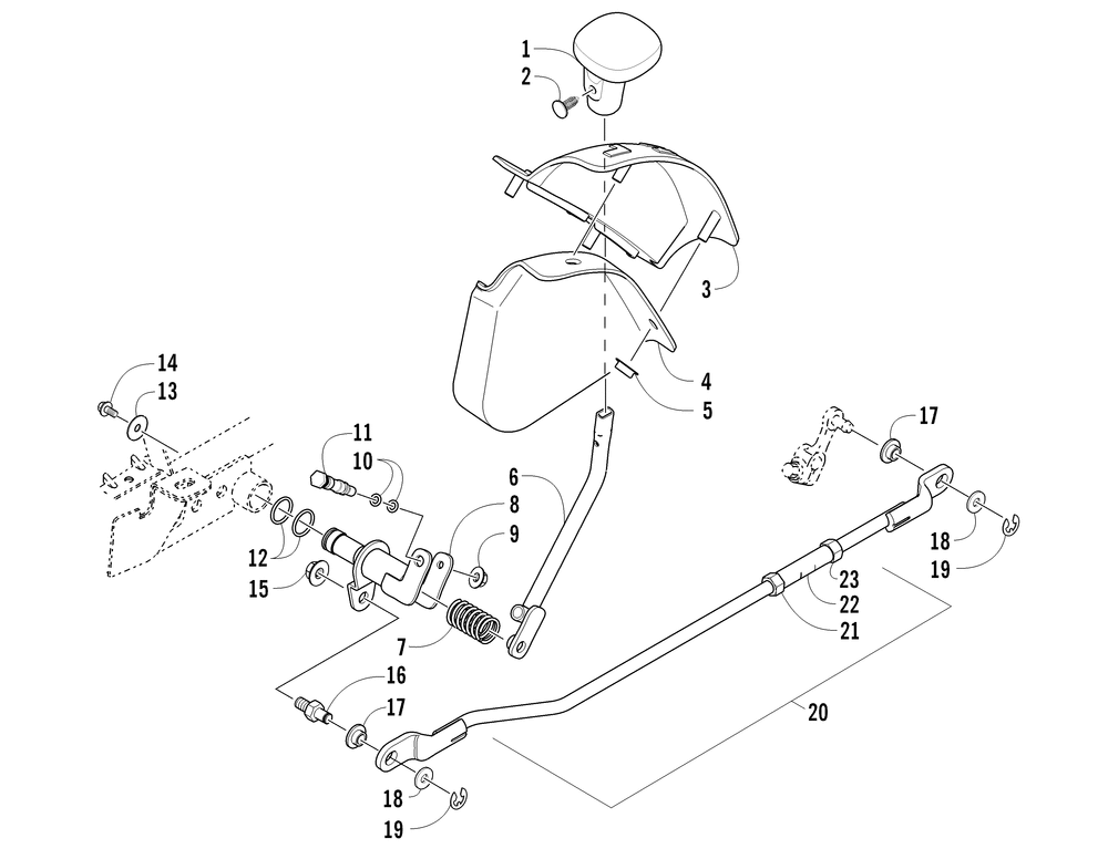 Shift lever assembly