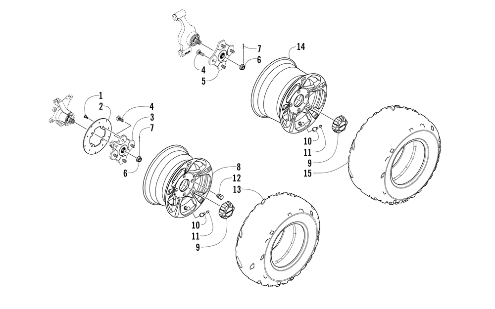 Wheel and tire assembly