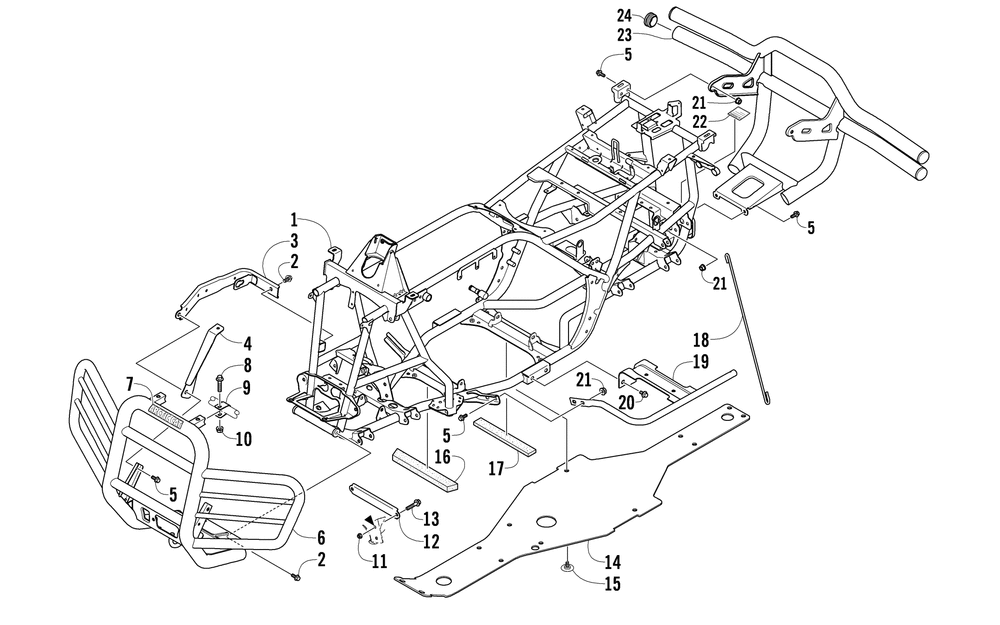 Frame and related parts (4eusm)