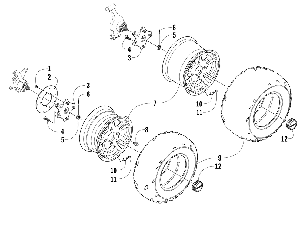 Wheel and tire assembly