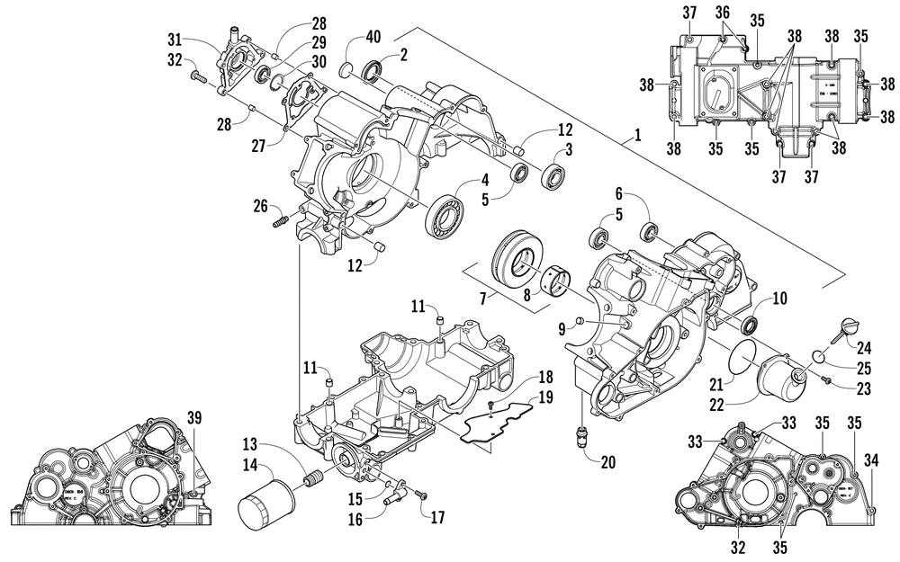 Crankcase assembly