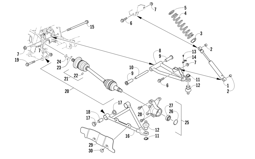 Front suspension assembly