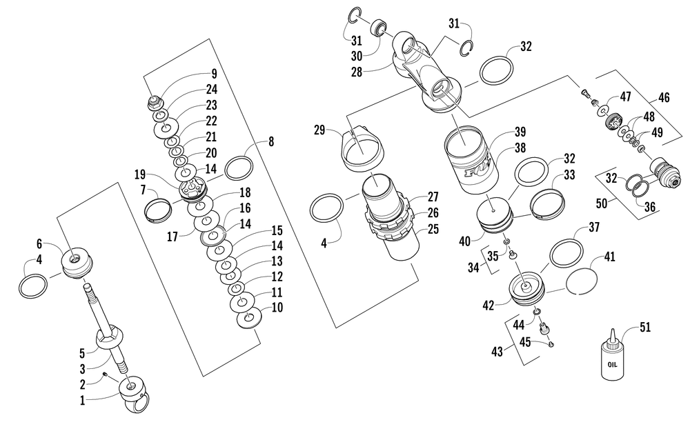 Rear suspension front arm shock absorber (ccusg_ccosg)