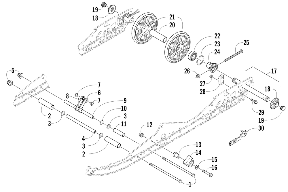 Idler wheel assembly (prusg_prosg)