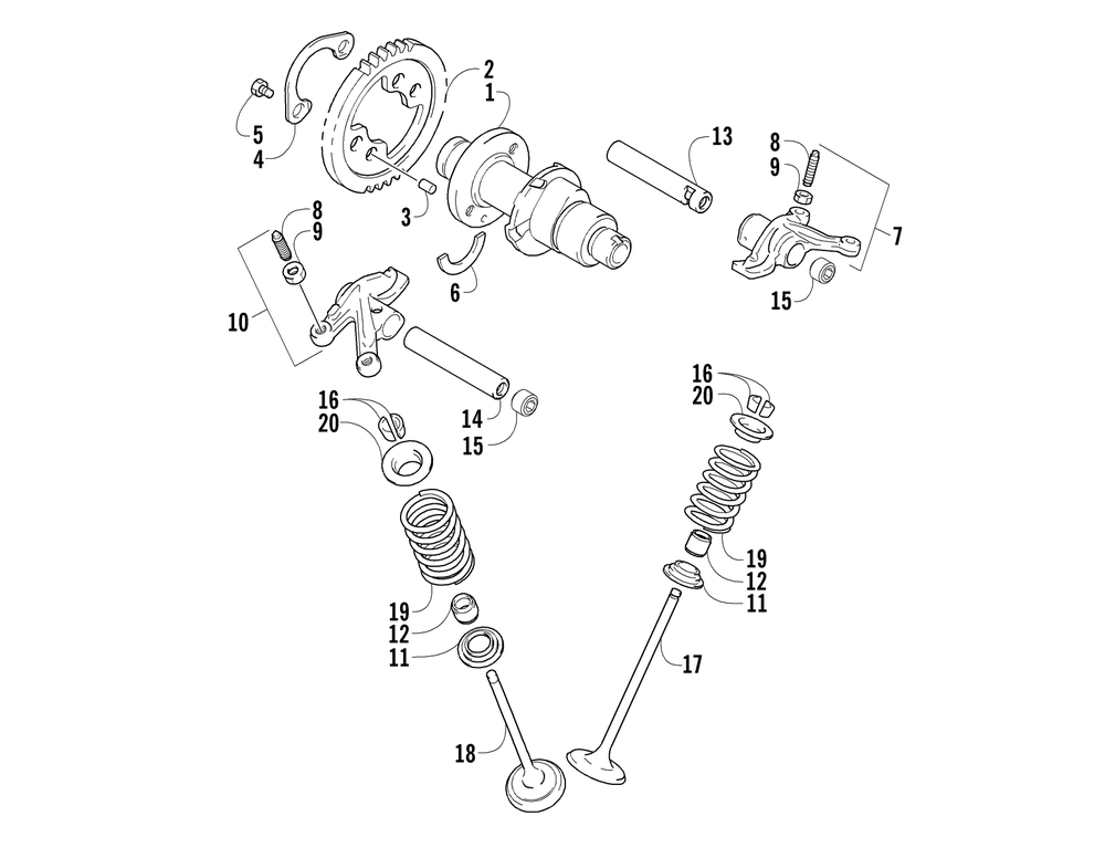 Camshaft_valve assembly