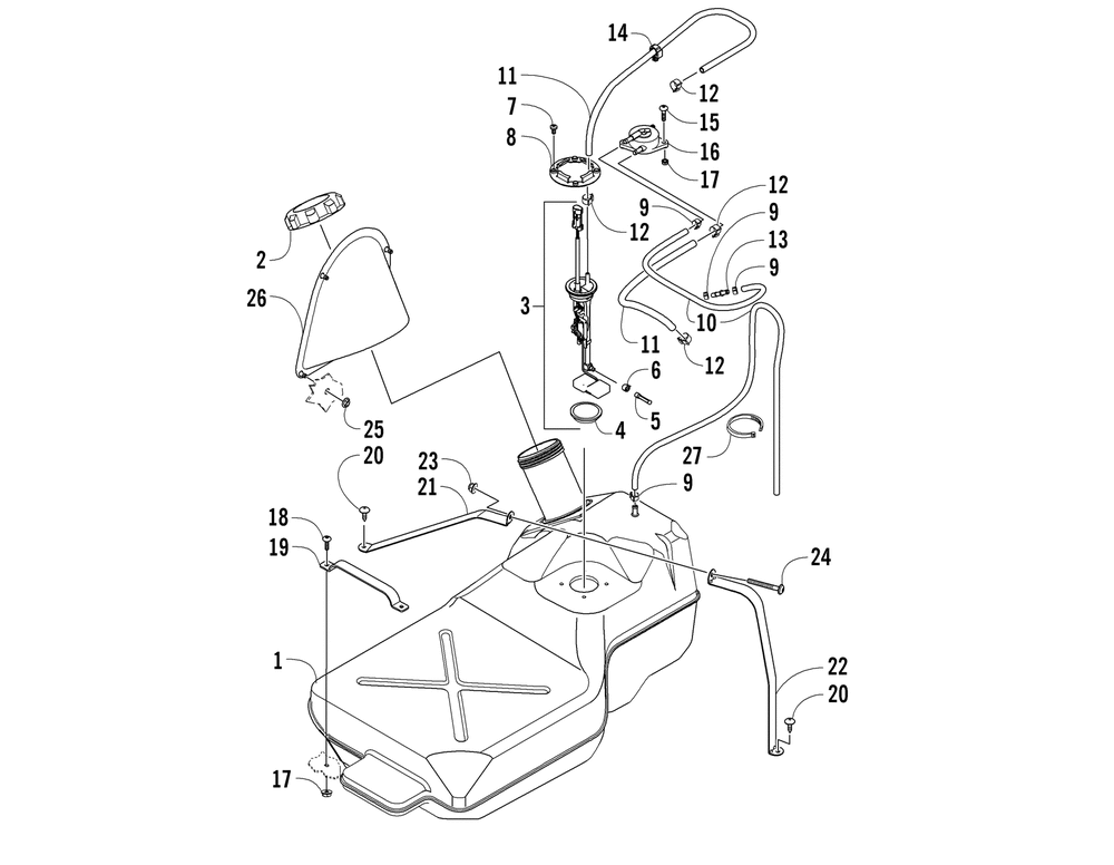 Gas tank assembly