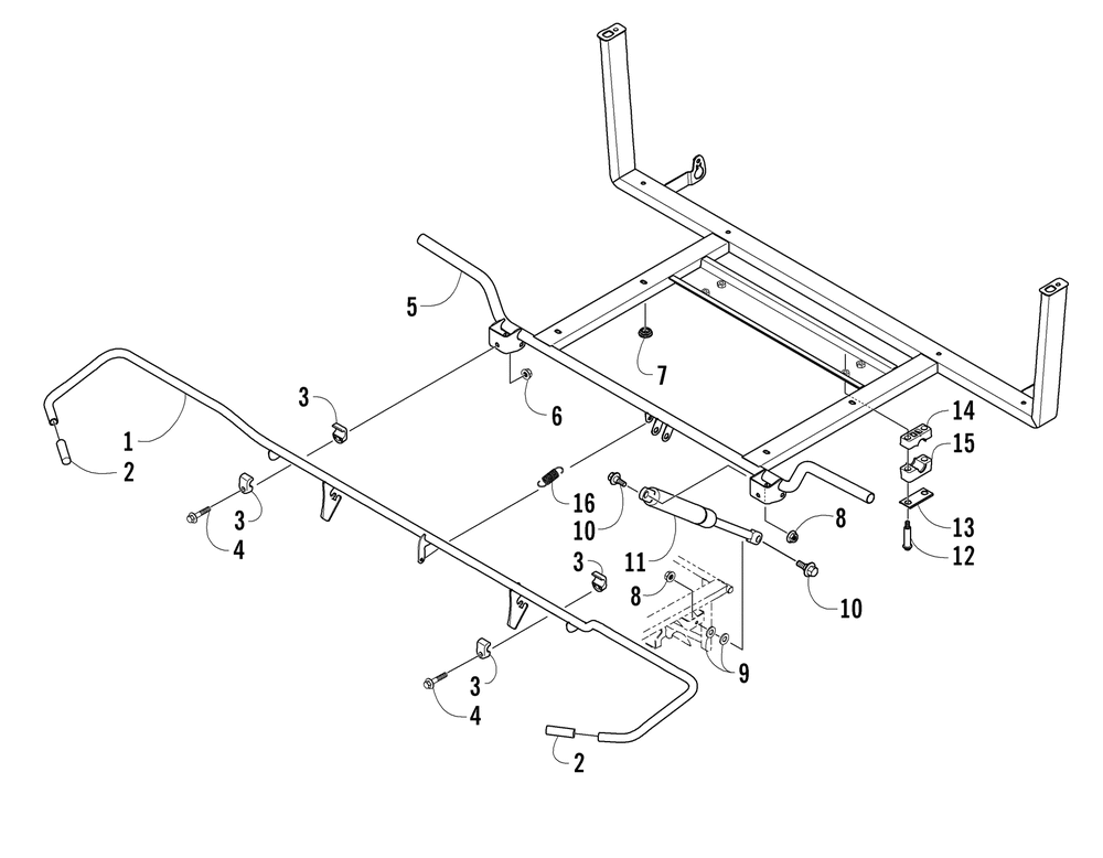 Tilt frame assembly