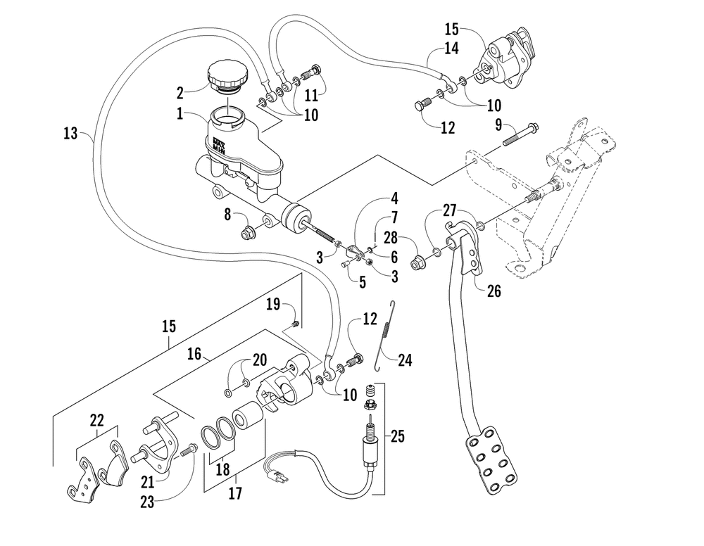 Front brake assembly