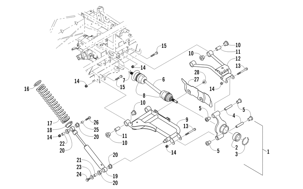 Rear suspension assembly