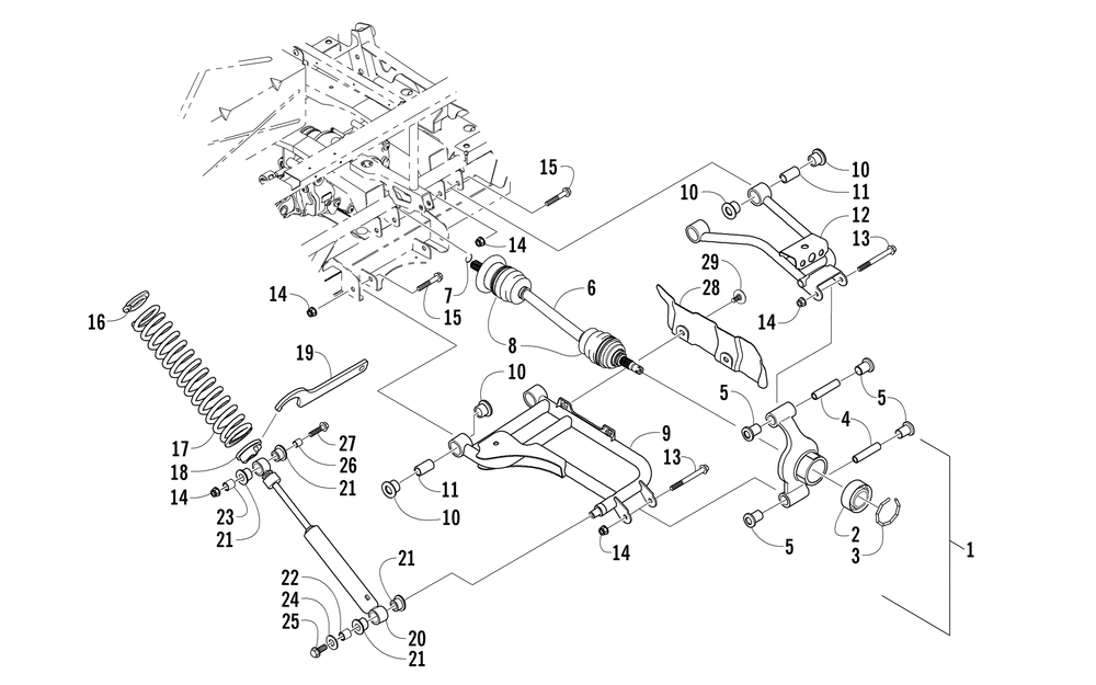 Rear suspension assembly