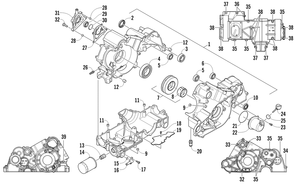 Crankcase assembly