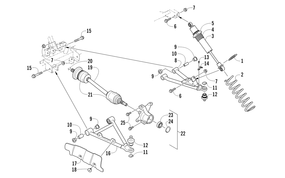 Front suspension assembly