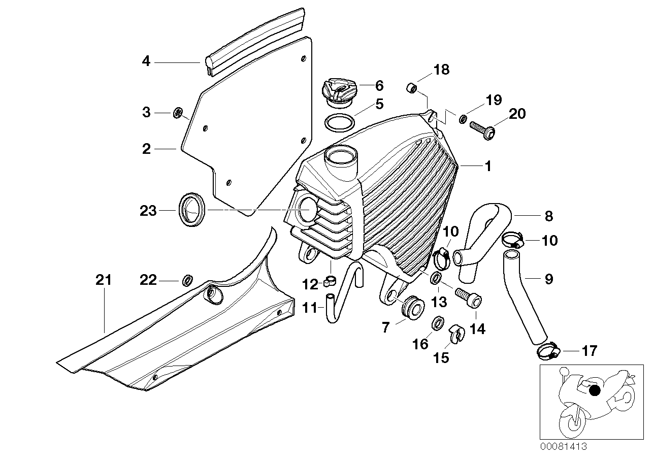 Lubrication syst., oil tank