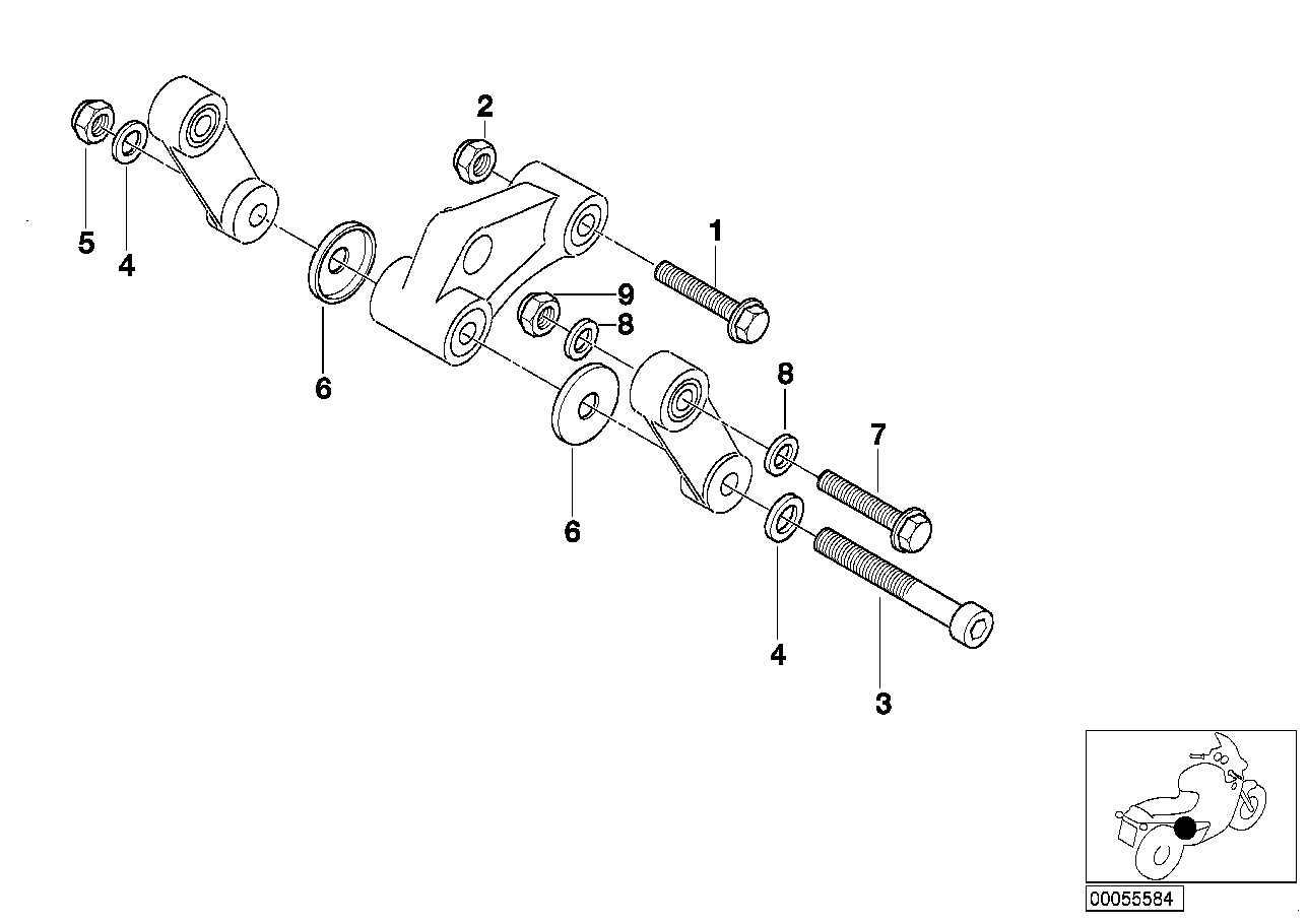 Deflection parts, mounting