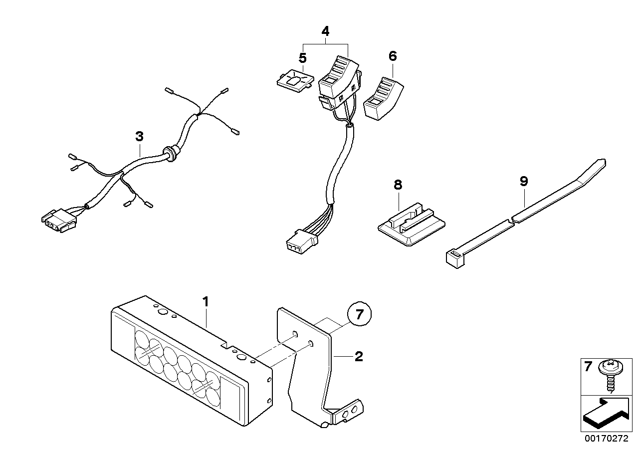 Led linear strobe lamp