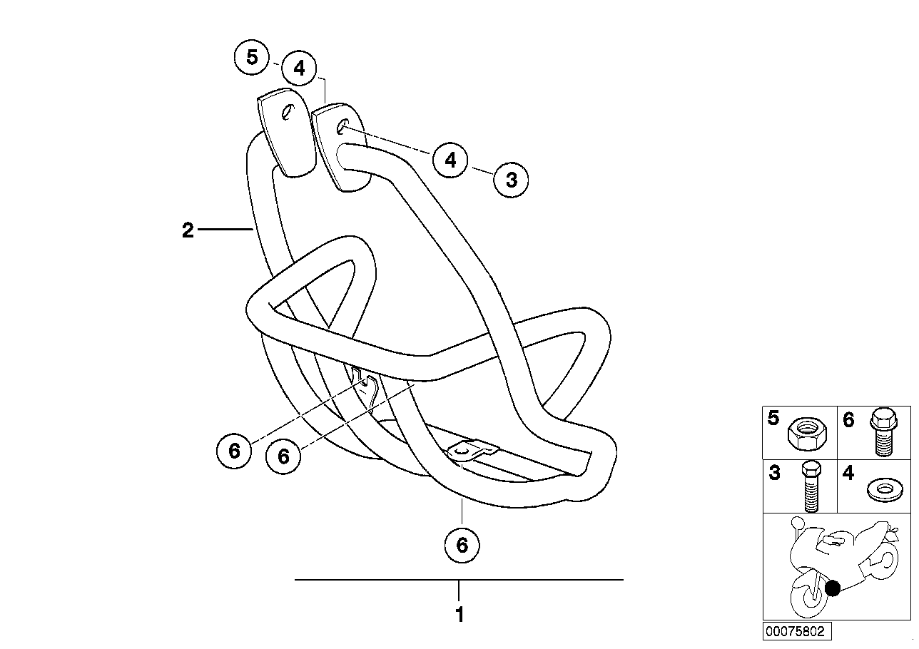 Engine protection bar