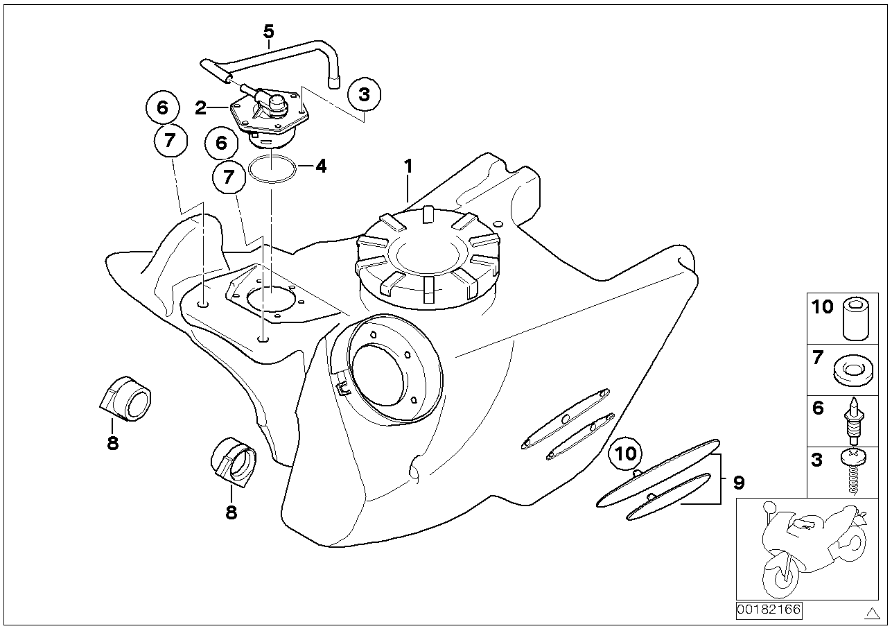 Fuel tank_attaching parts