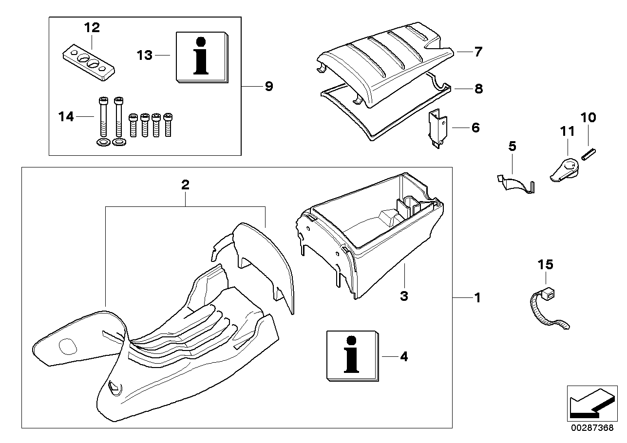 Single seat with luggage bin