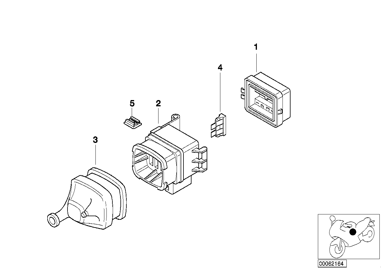 Single components for fuse housing