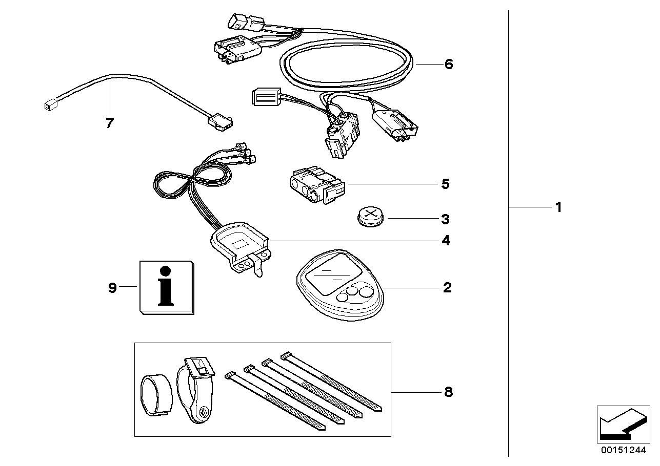 Retrofit kit, on-board computer