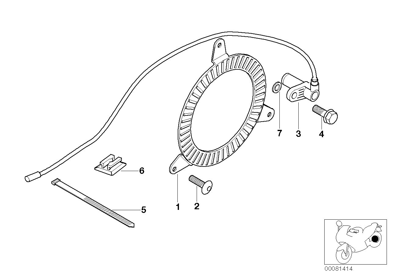 Rear-wheel brake sensor