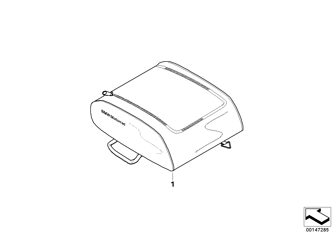 Inside pocket for top case 28l