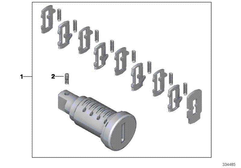 Rep.kit f lock cylinder