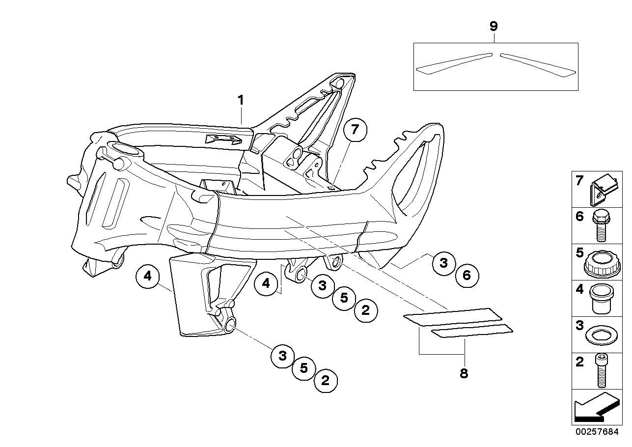 Front frame_mounting parts