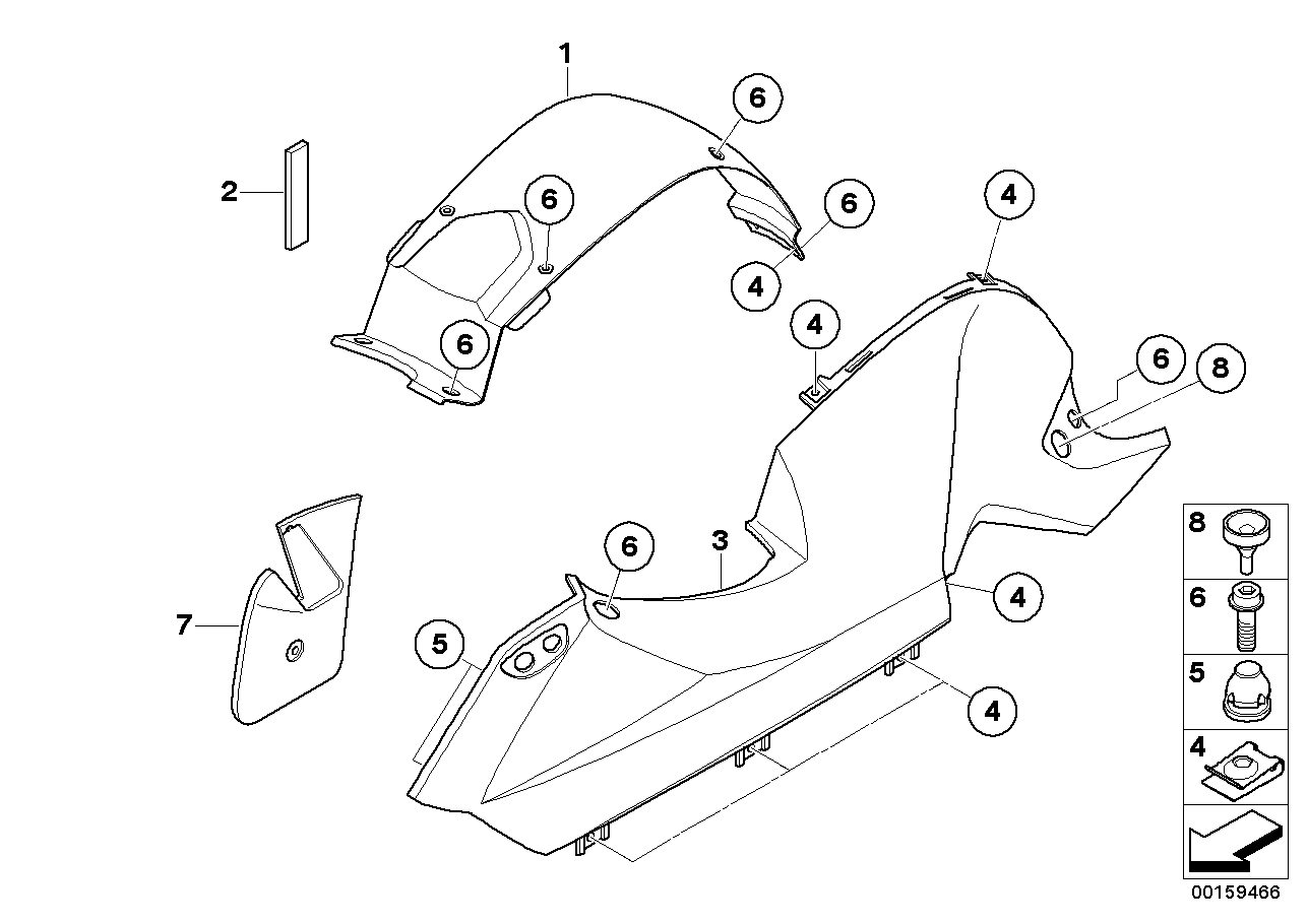 Fairing side section _ center part